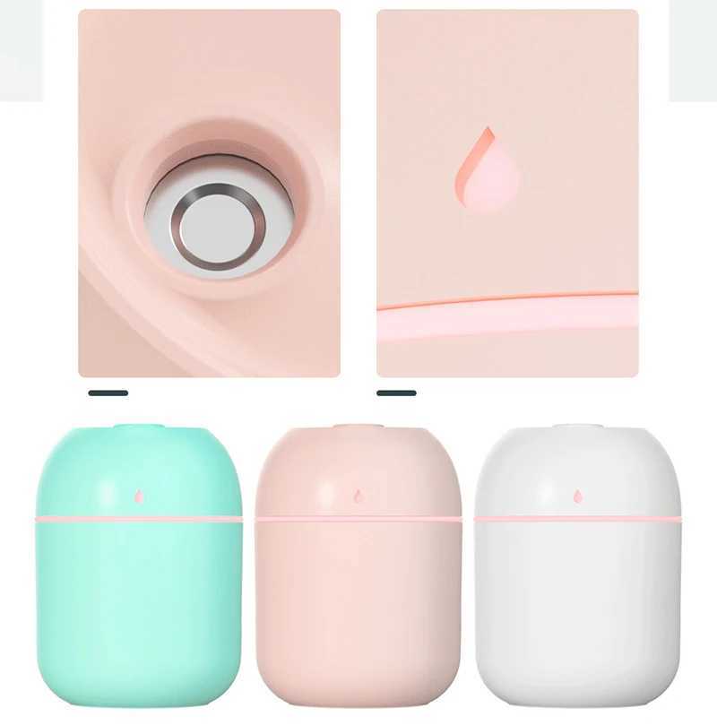 ABS droplet 220ML small air humidifier with 1M USB 6-10H spray diffuser Ara Essential Mist Maker color light Y241104