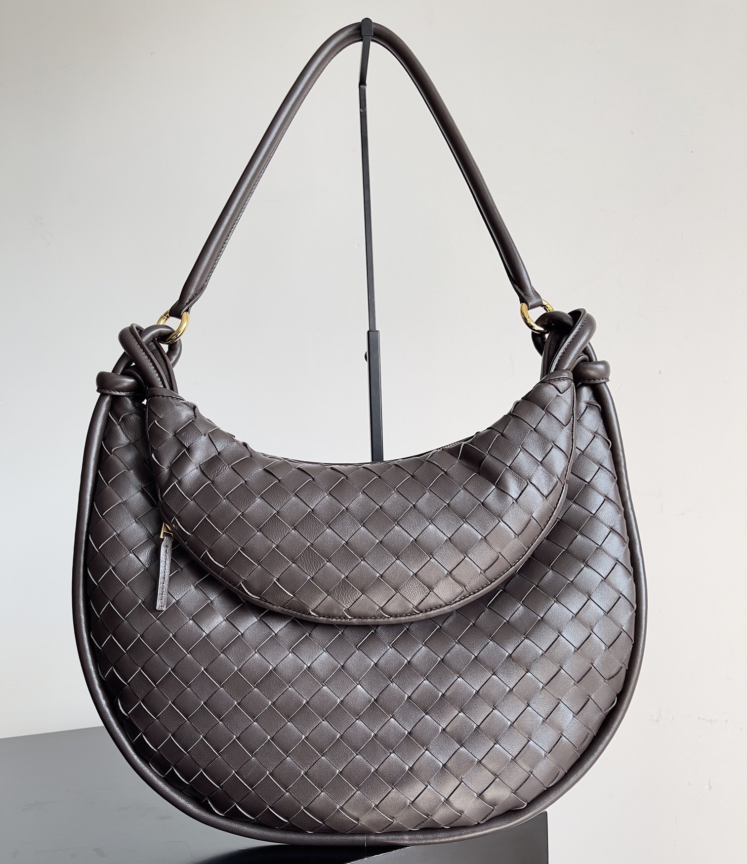 free shipping top-level 10A Large size Gemelli Half moon evening handbag women designer classic womens real leather Shoulder Diagonal straddle bag