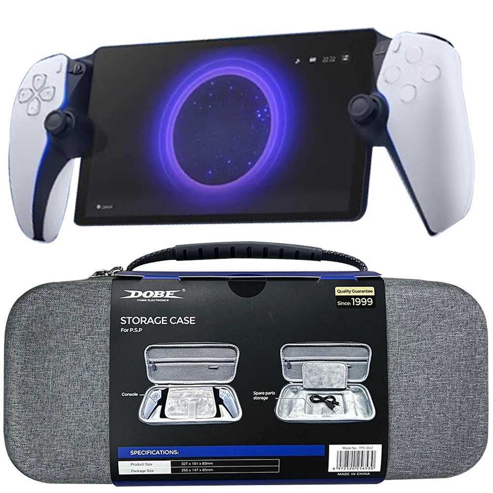 EVA Travel Carrying Case for PS5 Portal Remote Player Storage Bag with Mesh Pocket Game Console Protective CaseXJ241030
