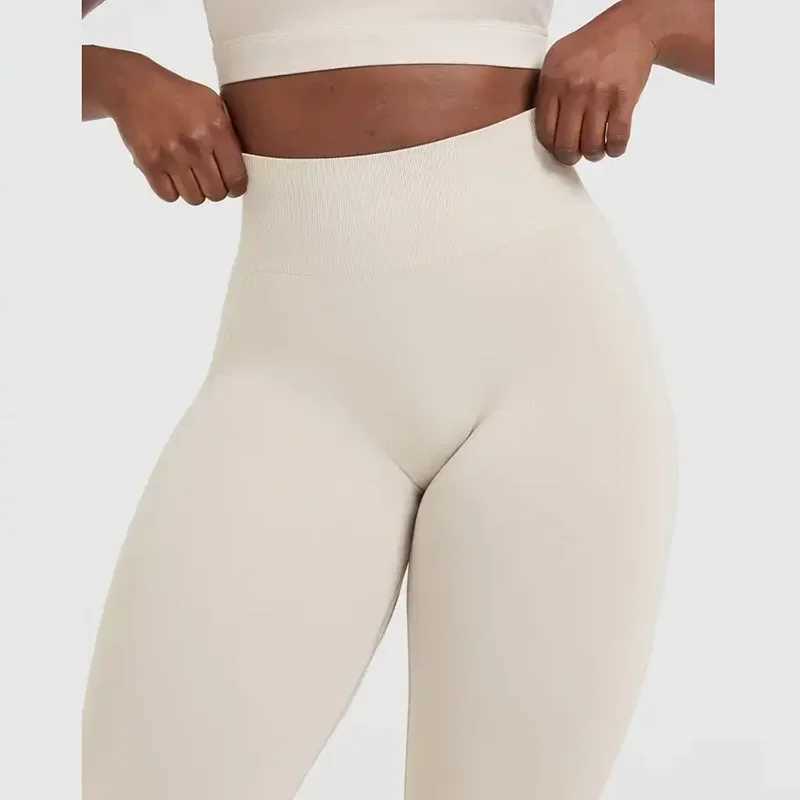 Oneractive Fitn womens sports sitting posture high waist elastic solid yoga sitting posture gym training jogging pants FaW241030