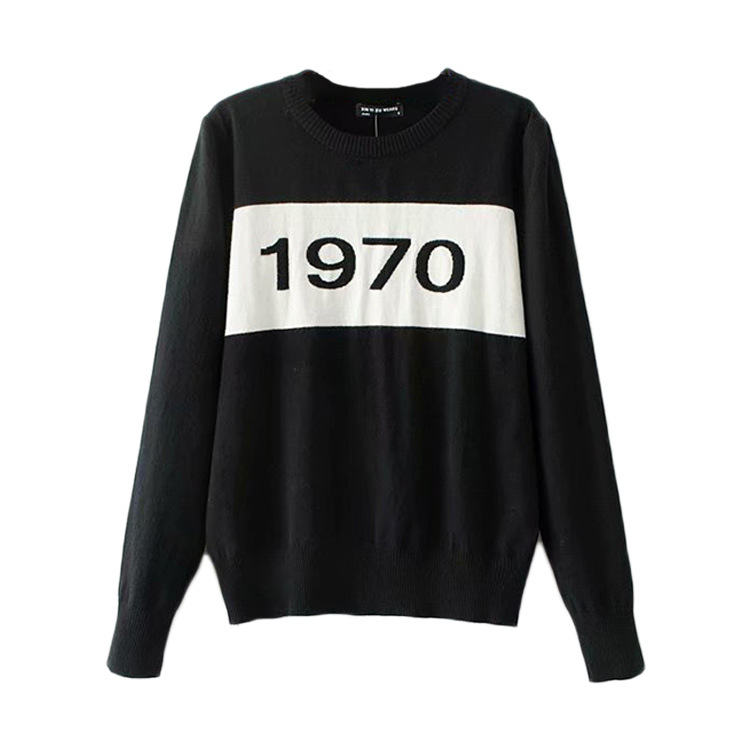 Women's Sweaters Women Letter Pullover Long Sleeve Sweater Fashion Star Top Knitting Tops