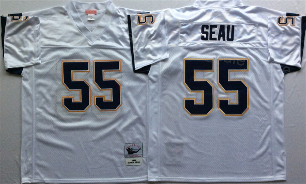 1987 1984 Retro Football Los Angeles Throwback Jerseys 14 Dan Fouts 55 Junior Seau 19 Lance Alworth 80 Kellen Winslow 21 LaDainian Tomlinson Vintage S