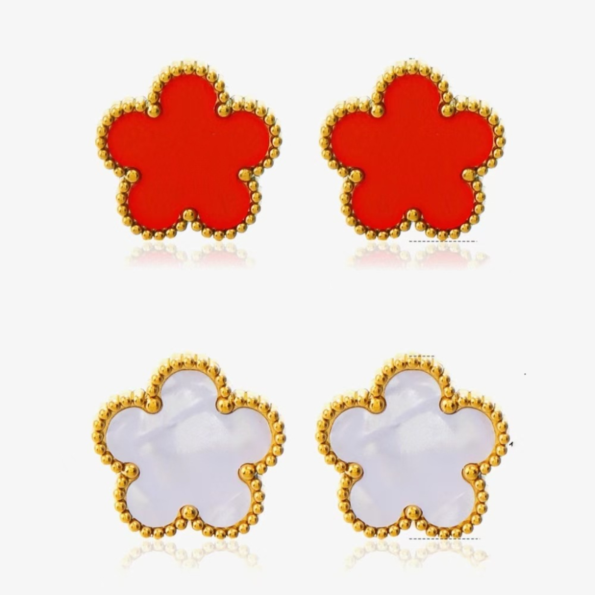 earings earrings designer earrings 9mm 15mm pattern earrings 18K Gold Plated Mini stud earrings are stylish and simple in design jewelry earrings designer
