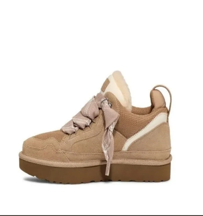 Winter Boots Designer Womens Sneakers Sand Casual Trainers Fashion Genuine Leather Lace Up Boot Ankle Fur Snow Booties Size 35-41