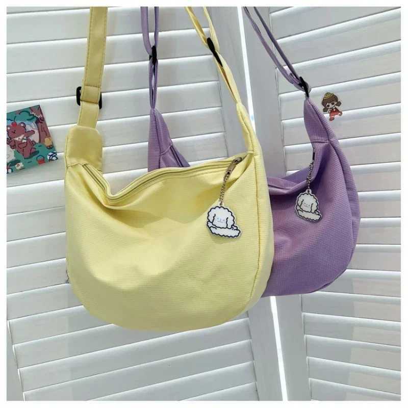 Shoulder Bags Women Solid Harajuku All-match Simple Multifunction Handbags Large Capacity Crossbody Bags for Women Teens Purse Z250225