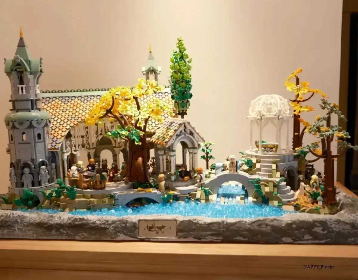 New In Creative Expert Icons Movie Lorded of Rings Rivendell Castle Model Building Blocks Brick 10316 Street View Toys 6167PcsXJ241029