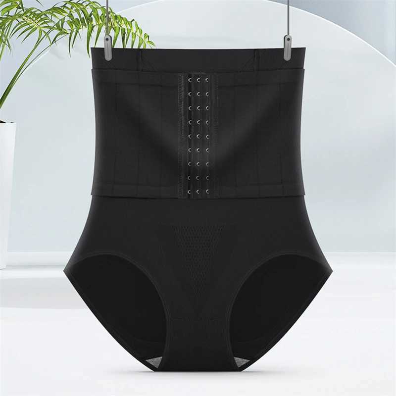 Waist training tight corset shape reduction abdominal pattern shoulder straps weight loss underwear shoulder strapsXJ250304