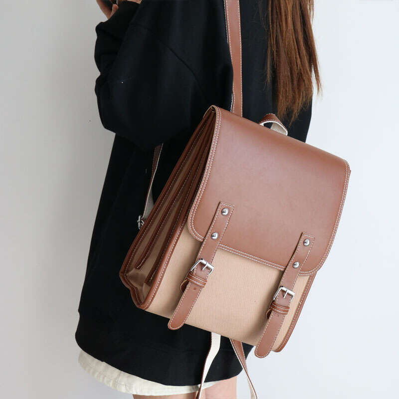 Preppy style women backpack Large Capacity Laptop Bag Casual School Backpac Girls patchwork Travel bags for Female totes