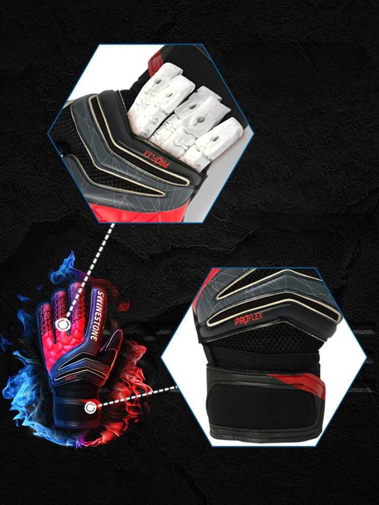 Goalkeeper gloves latex football wristband childrens adult anti slip high-quality football grip strong grip match training goalkeeper glovesXJ250412