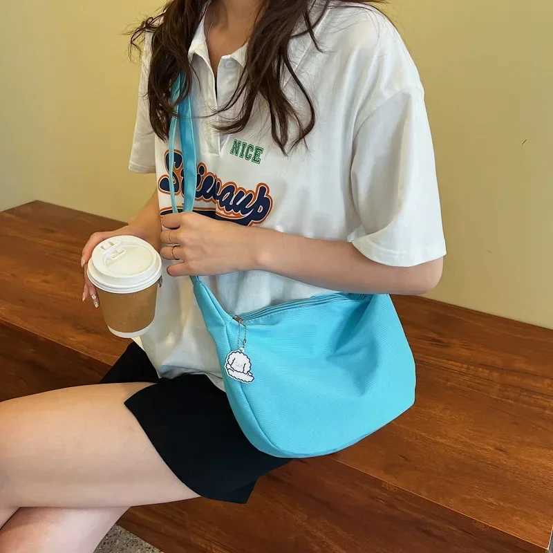 Shoulder Bags Women Solid Harajuku All-match Simple Multifunction Handbags Large Capacity Crossbody Bags for Women Teens Purse Z250225