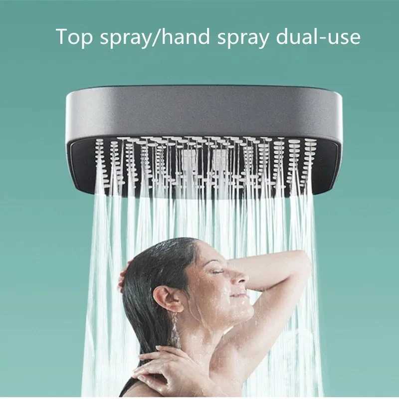 High Quality 4 Mode Adjustable Rainfall Shower Large w Shower High Pressure Water Saving Shower Mixer Bathro Accessories T241030