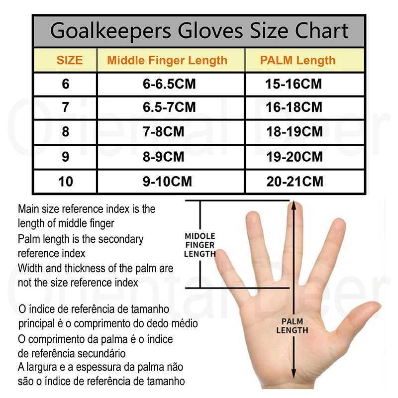 New Predator Football Goalkeeper Gloves for Children Adult Thick Latex Fingerless Non slip Wear resistantW241029