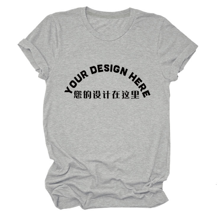 Designer DIY Pattern Printed T-shirt Small Batch Stable Short Sleeve Top