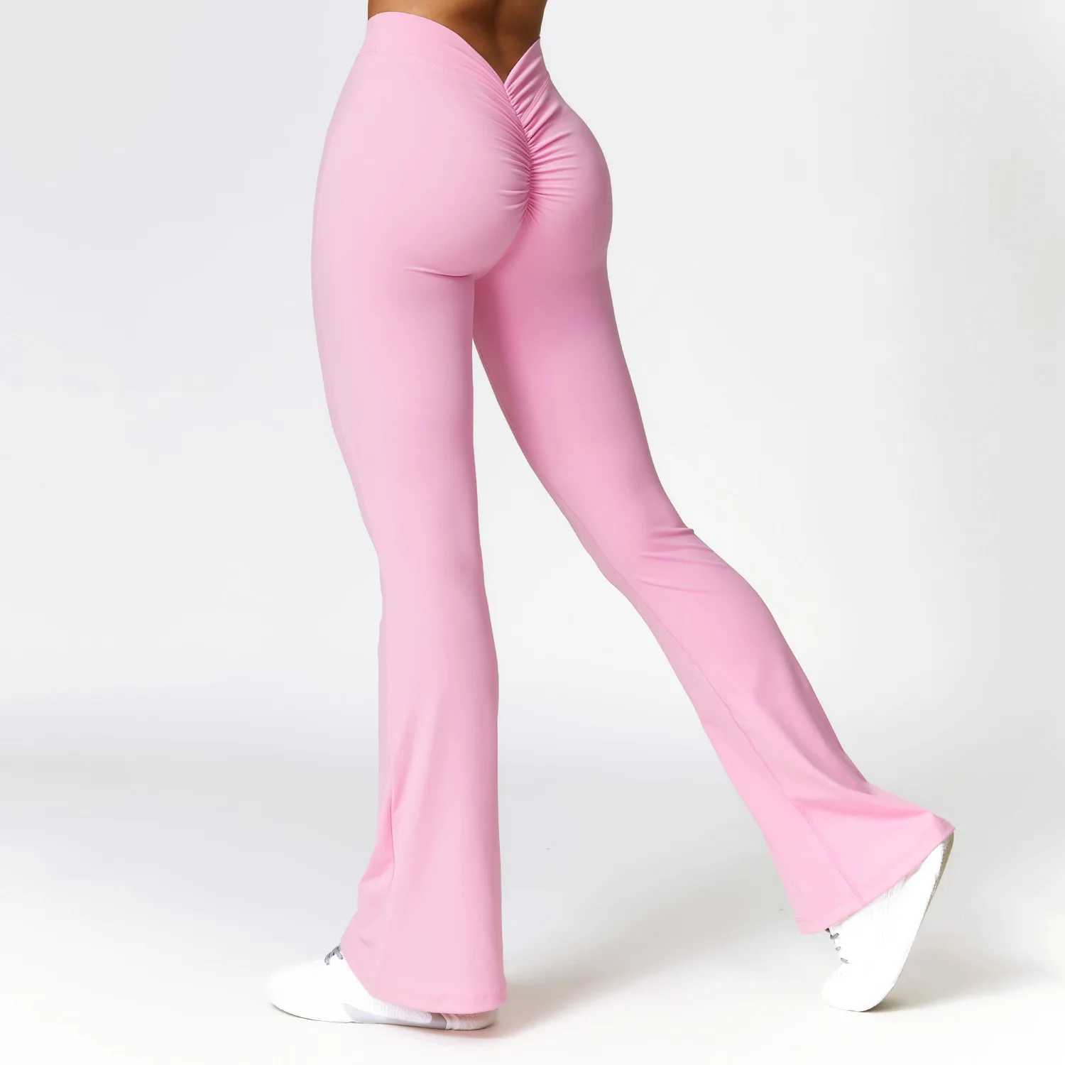 Flare Legging V-shaped Hip yoga pants for women high waist wide leg pants for women gym fitness Flared Pants Latin dance Trouser W250326