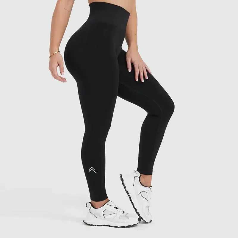 Oneractive Fitn womens sports sitting posture high waist elastic solid yoga sitting posture gym training jogging pants FaW241030