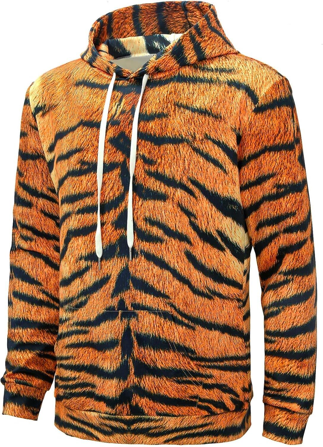 Hoodie for men Women Men animal color Tiger print sweatshirt Hoodie Long sleeve picture Halloween shirt Picture hoodie sweatshirt long sleeve