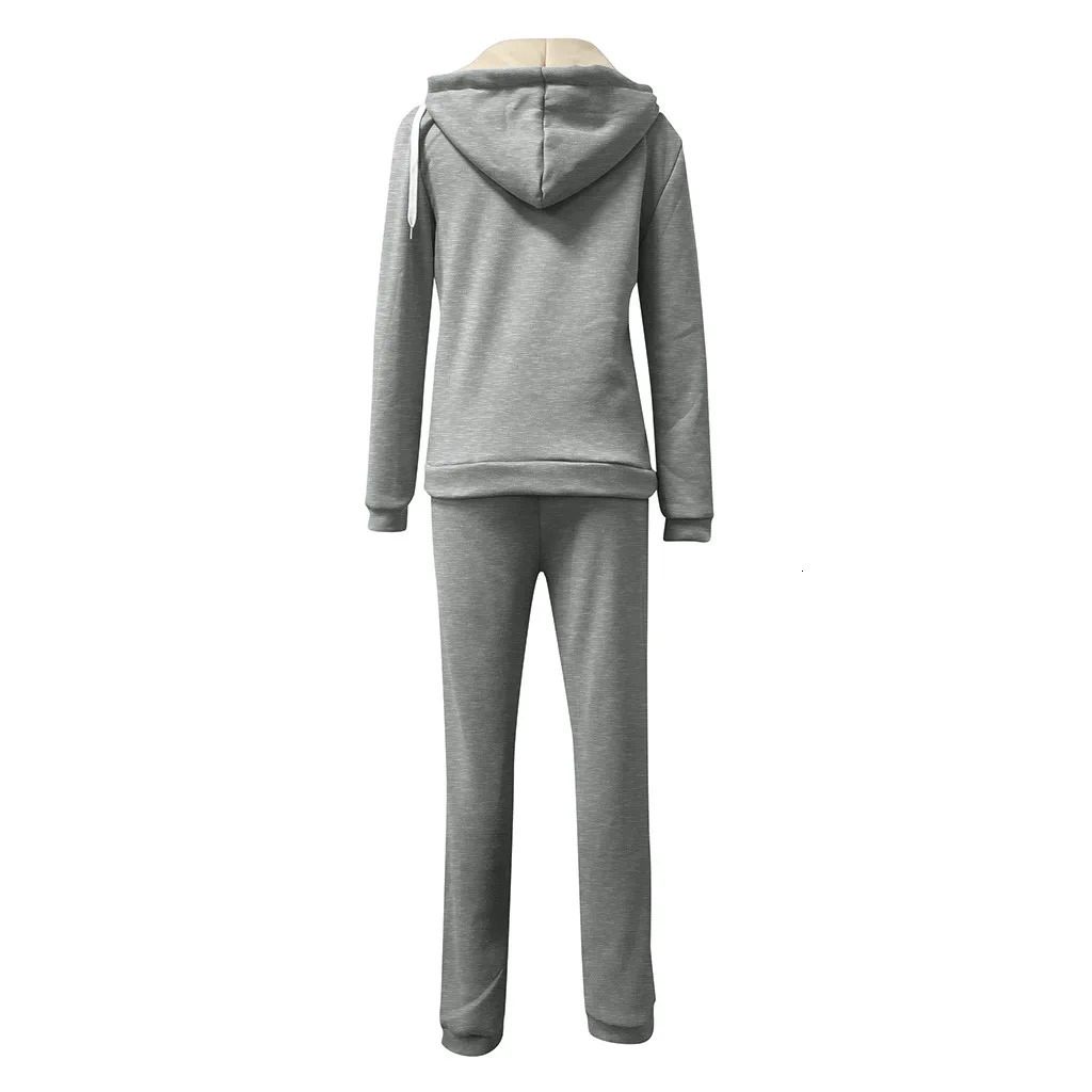Winter Women Tracksuits Sports Suits Plus Velvet Hoodies Sweatshirts Pants Running Set Fleece Sportswear Warm Clothing Set 241029