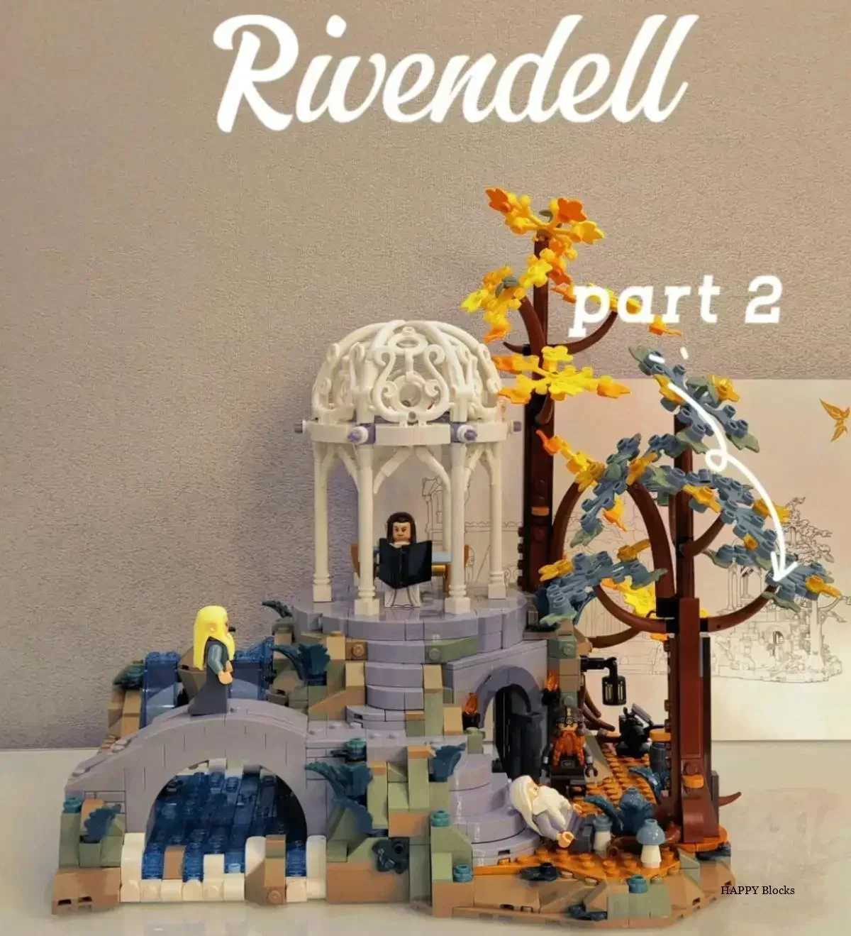 New In Creative Expert Icons Movie Lorded of Rings Rivendell Castle Model Building Blocks Brick 10316 Street View Toys 6167PcsXJ241029