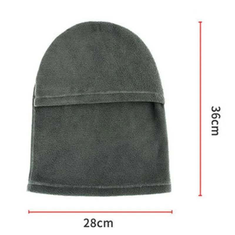 Outdoor windproof C-neck scarf winter warm wool Balaclava hat unisex full face motorcycle ski mask W241029