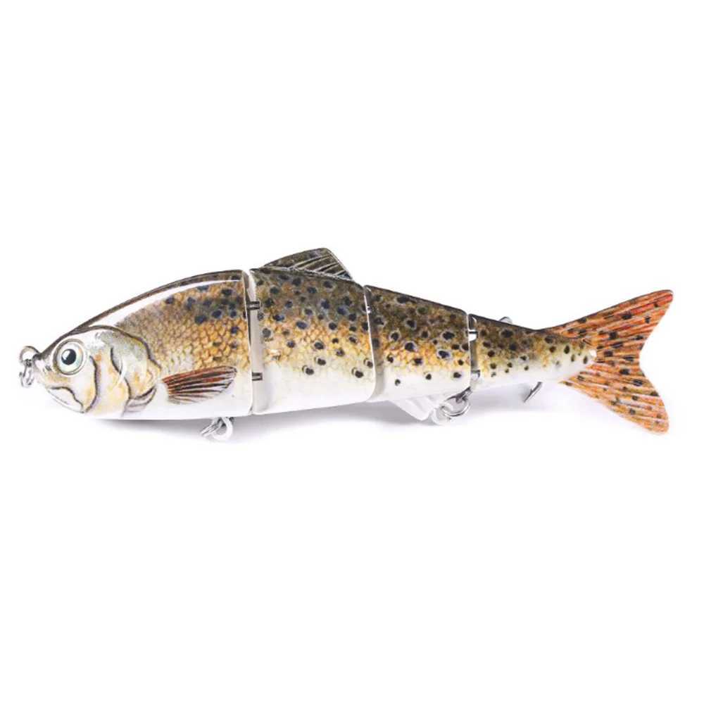 1Pcs 12cm 16.6g Sink Wobbrs Fishing Bait Multi Splicing Part Artificial Hard Bait Swimming Bait Tractor Fishing Tool W241029