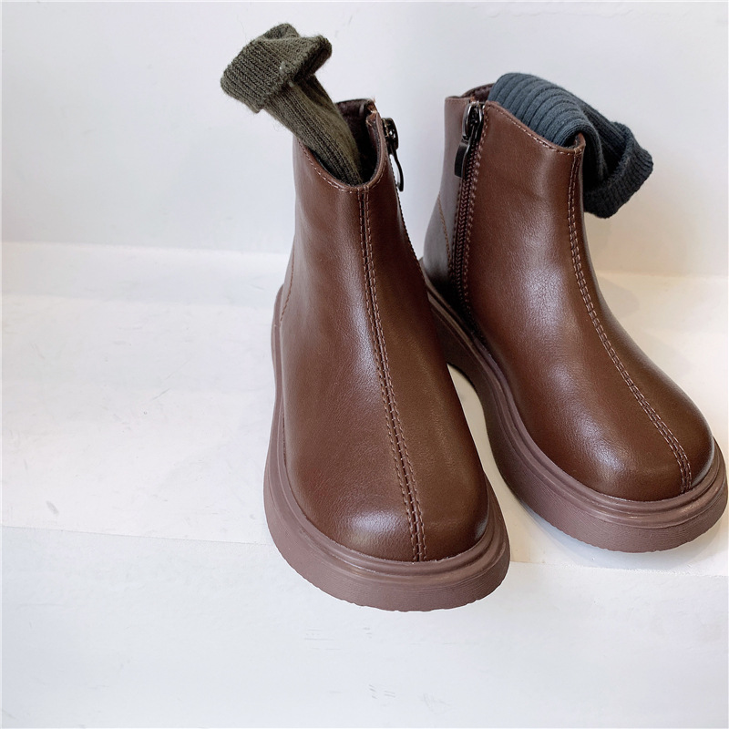 Children's Designer Veet Martin Boots in Black or Brown, Sizes 22-33