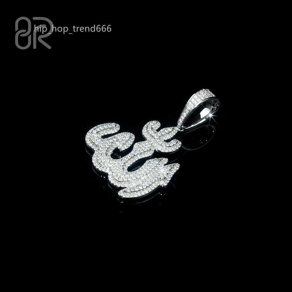 925 Silver VVS Moissanite Allah Pendants Wholesale Iced Out Gold Plating Hip Hop Necklace Mens Womens Pendant