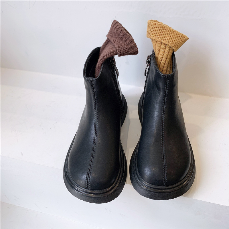 Children's Designer Veet Martin Boots in Black or Brown, Sizes 22-33