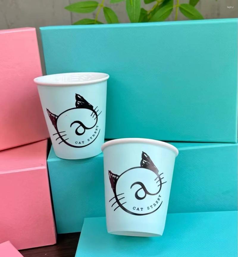 Mugs 2Pcs/Set Porcelain With Box And Bag Wedding Birthday Ceramic Coffee Tea Milk Water Cups For Home Family Friends