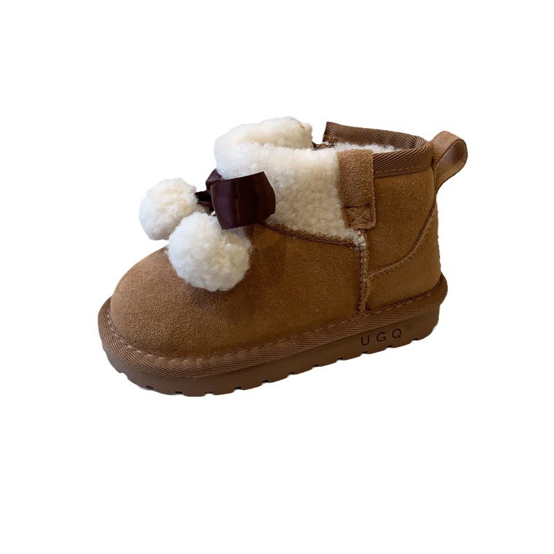 Children's Winter Snow Boots with Wool Plush ing, Anti-Slip, Keep Warm, Sizes 21-35