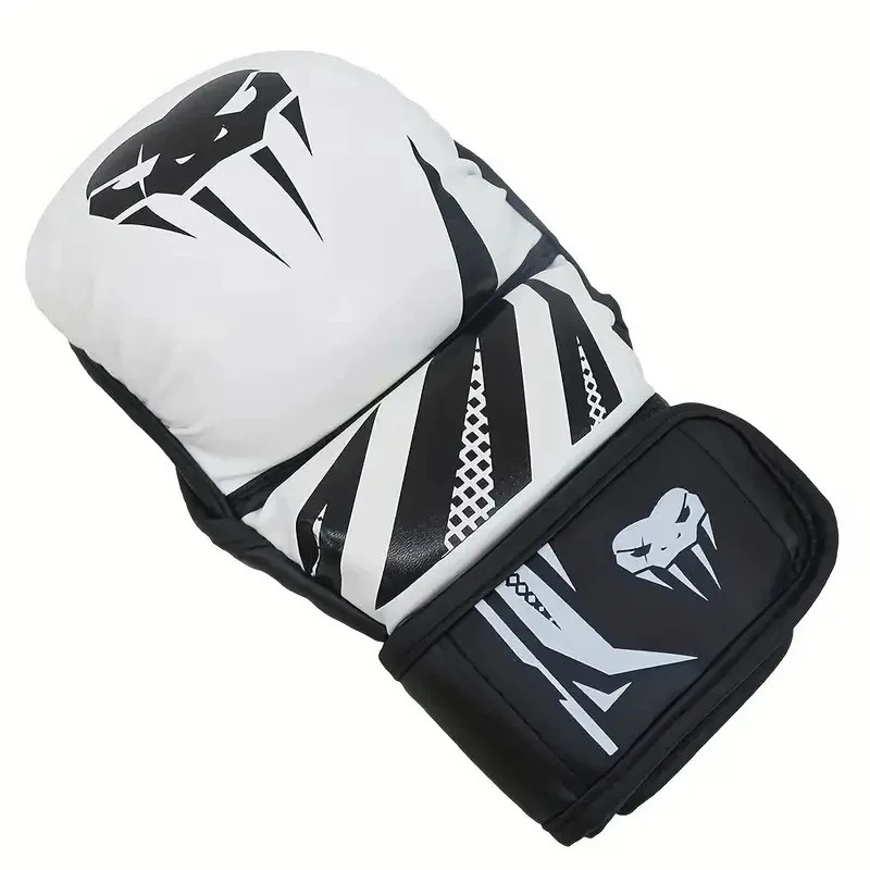 Professional MMA Half-Finger Boxing Gloves Thickened PU Muay Thai MMA Sanda Training Gloves Boxing Training Accessories 241030