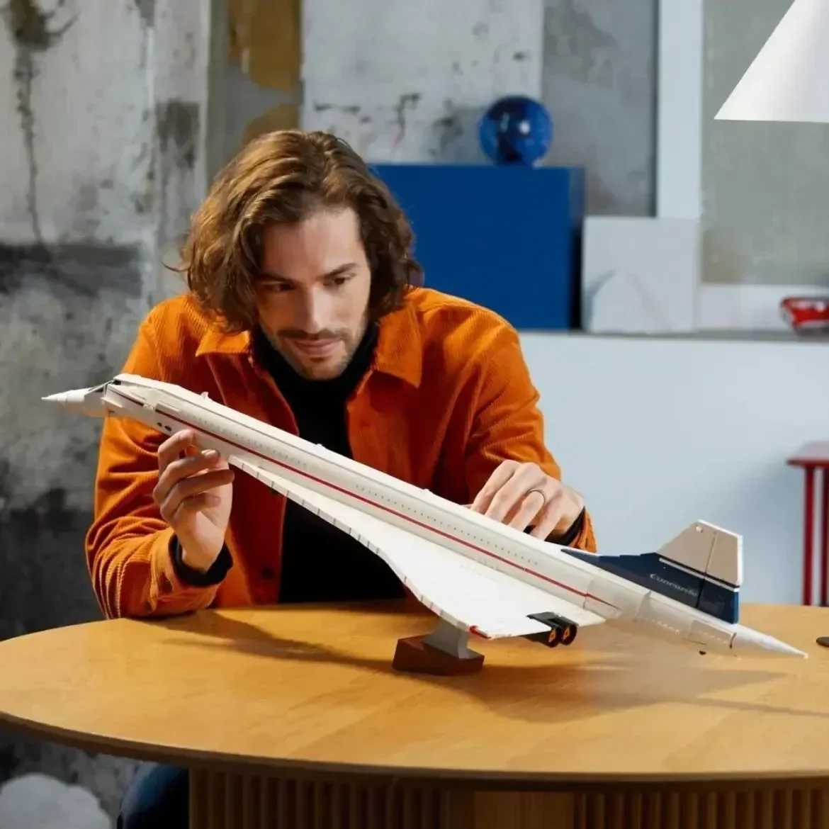 10318 Concorde Airbus Building Blocks Technical 105CM AirPlane Model Brick Educational Toys for Children Christmas GiftsXJ241029