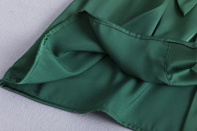 Green Nightgown Solid Color Kimono Lady Elegant Bathrobe Satin Homewear Wedding Bridal Gift Sleepwear Sexy Intimate gerie