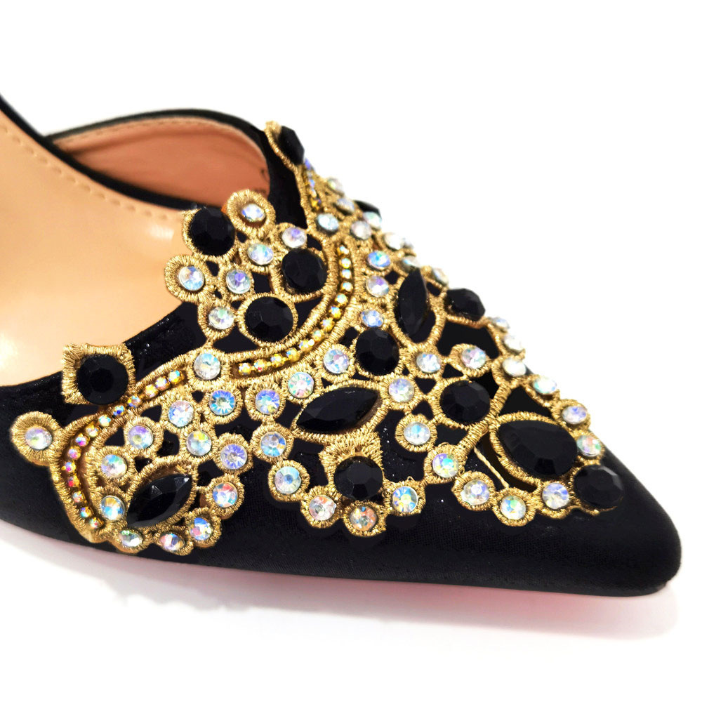 Shoe bag set combination wedding pointed shoes dia tassel handbag