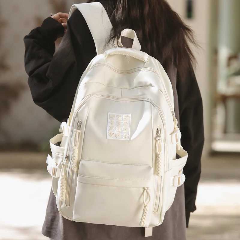 CMM High School Girls Backpack Bags for Teenage Multi Pockets New Kawaii Women Harajuku Cute Travel Mochila 241030