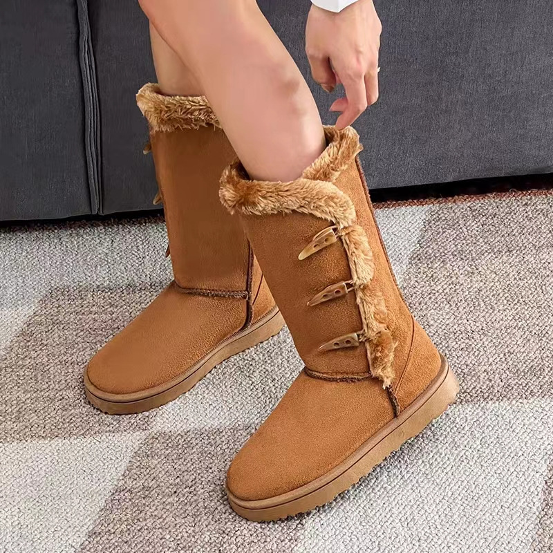 new free shipping designer snow fur furry winter womens boots work shoes platform martin boot mens booties