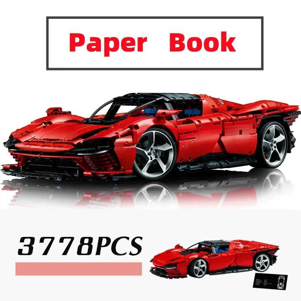 Blocks NEW Technical Compatible 42143 Daytona SP3 Supercar Building Blocks Car Model Bricks for Adult kidsChristmas giftsXJ241029 CL250109