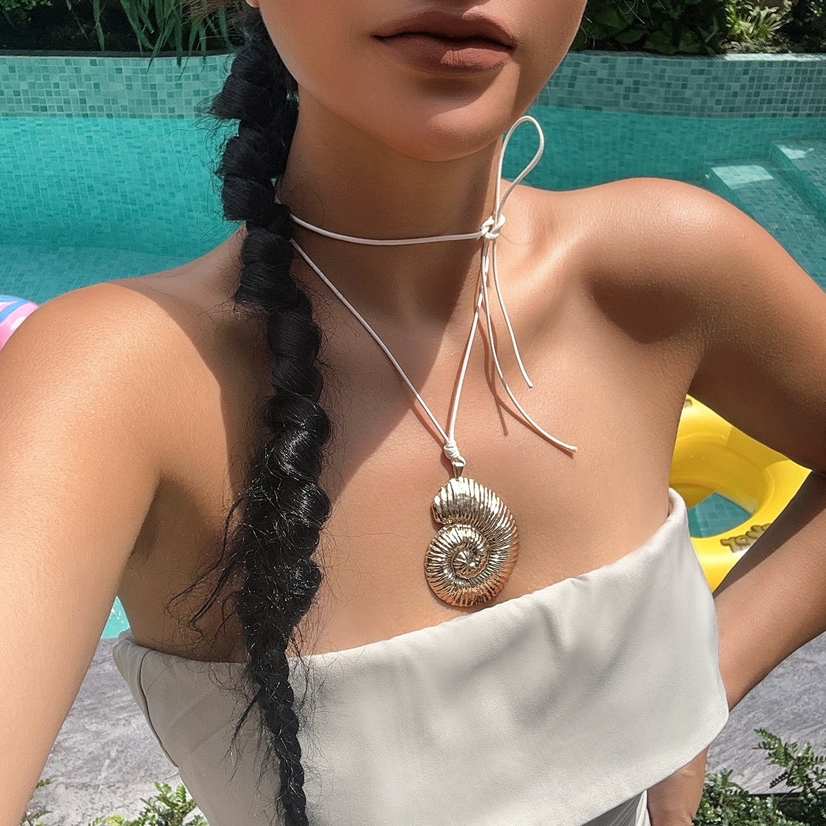 European and American Conch Symbol Vacation Beach Ornament Bohemian Starfish Pendant Exaggerated Ocean Style Mermaid Necklace
