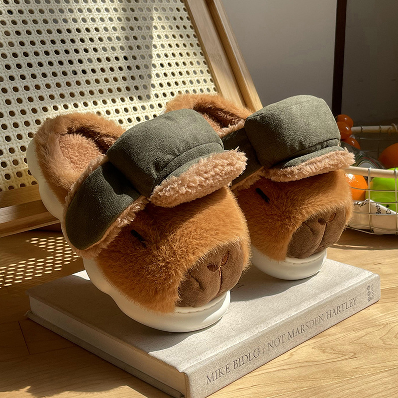 2024 new cotton winter wear, non slip, indoor living, warm home, plush slippers for NEW hot men, free shipping