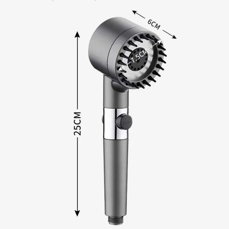 High Pressure Shower 6-in-1 ltifunctional Shower 3 Modes Portable Shower Artichokes with Filter Bathro Accessories M241030