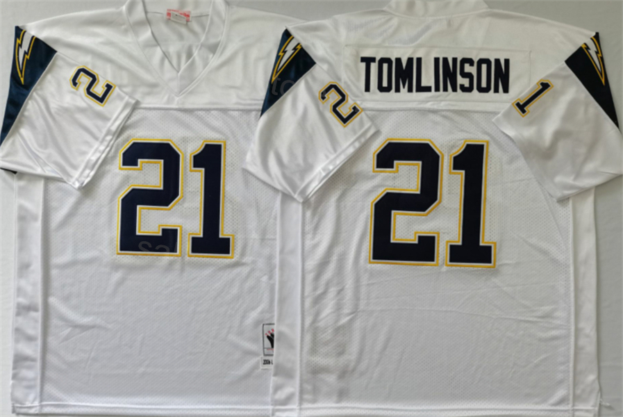 1987 1984 Retro Football Los Angeles Throwback Jerseys 14 Dan Fouts 55 Junior Seau 19 Lance Alworth 80 Kellen Winslow 21 LaDainian Tomlinson Vintage S