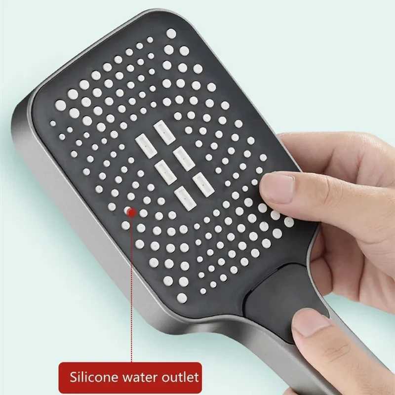 High Quality 4 Mode Adjustable Rainfall Shower Large w Shower High Pressure Water Saving Shower Mixer Bathro Accessories T241030