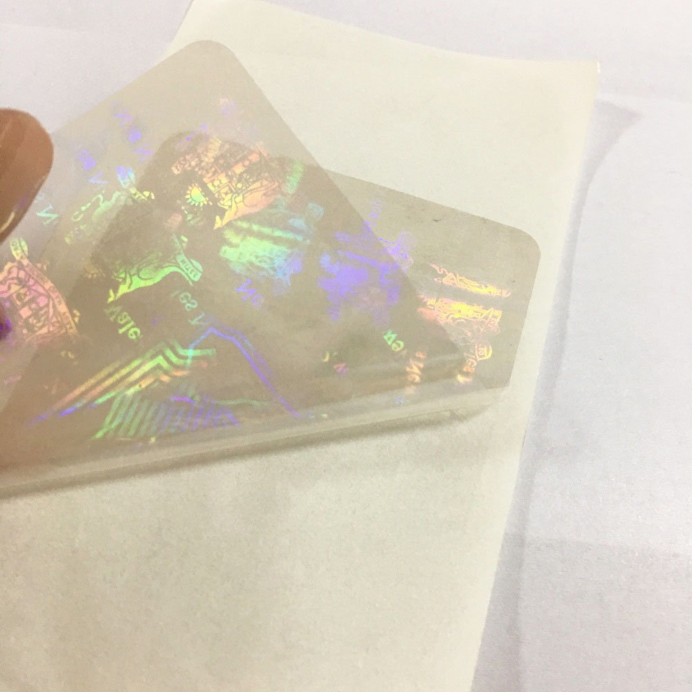 Custom ID Hologram Overlay Transparent License Laser Sticker Holographic Overlay For PVC Cards