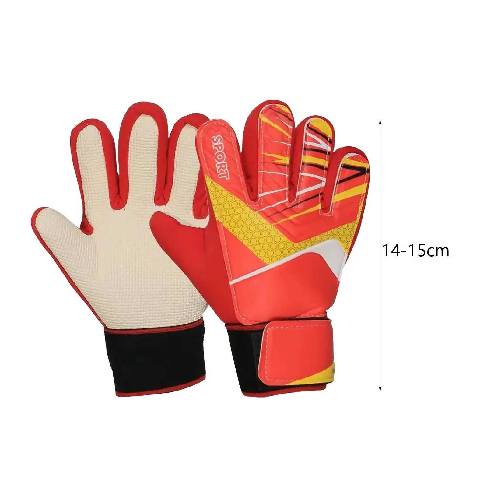 Childrens Football Goalkeeper Gloves Portable Fashion Anti slip Sports Accessories Childrens Lightweight Finger Protection Practical GlovesXJ250412