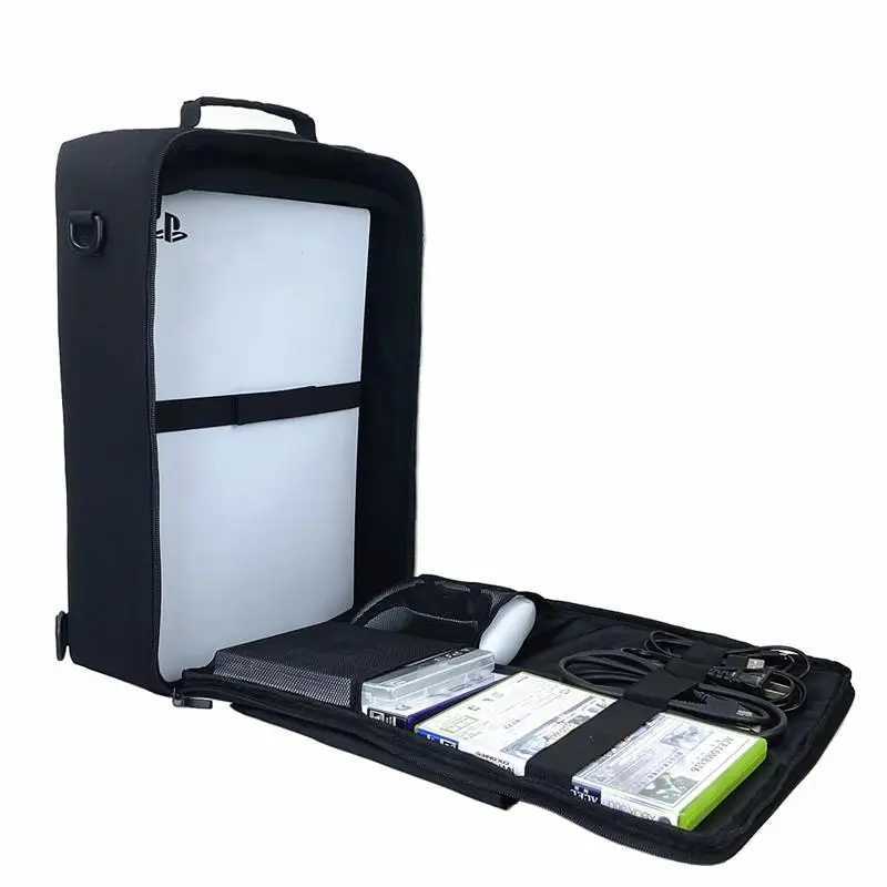 New Portable PS5 Travel Carrying Case Storage Bag Handbag Shoulder Bag Backpack for 5 Game Console AccessoriesXJ241030