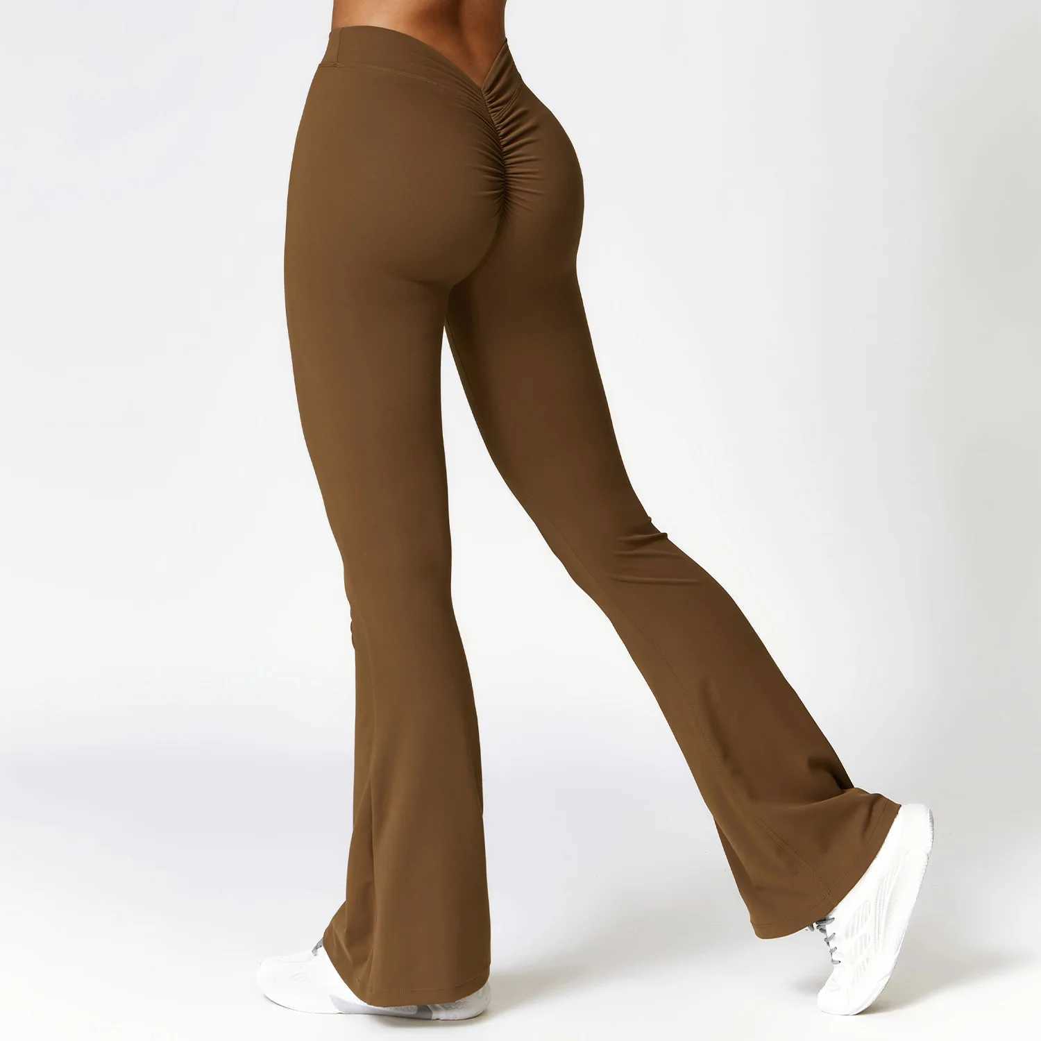 Flare Legging V-shaped Hip yoga pants for women high waist wide leg pants for women gym fitness Flared Pants Latin dance Trouser W250326