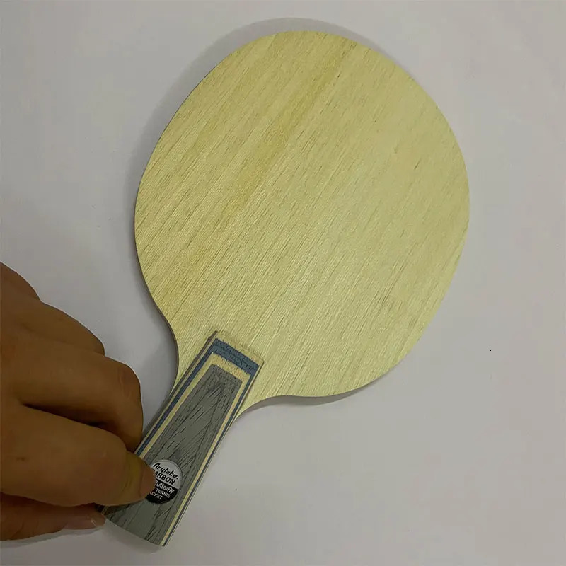 Professional Carbon Fiber Table Tennis Blade Flared Handle ALC SZLC Ping Pong Paddle Offensive Table Tennis Bat 241030