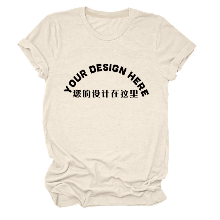 Designer DIY Pattern Printed T-shirt Small Batch Stable Short Sleeve Top