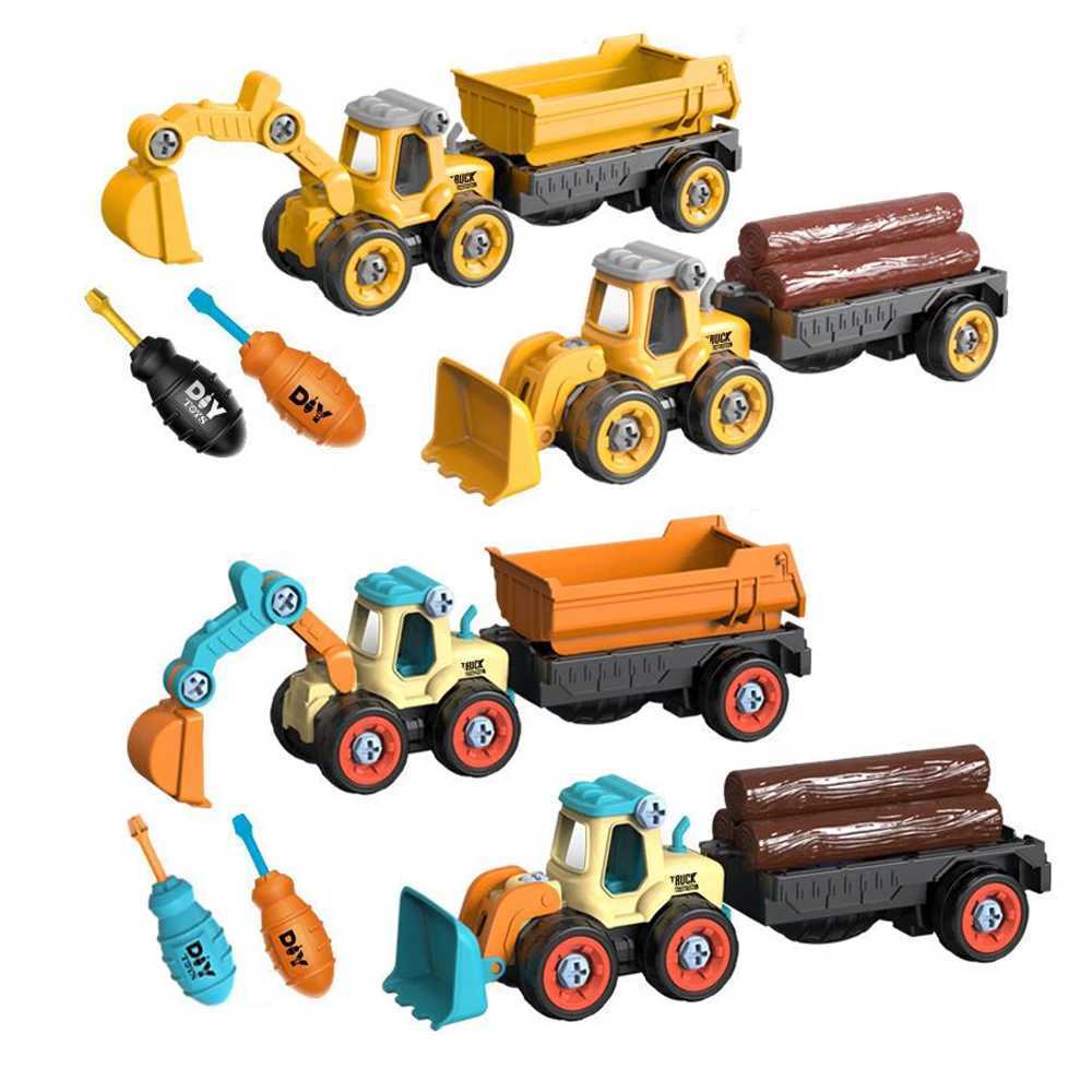 Take Apart Tail Truck Toys Screw Nut Creative Tool Car Construction Engineering Trucks Kids Boy Toy DIY Educational Toys for KidXJ241029
