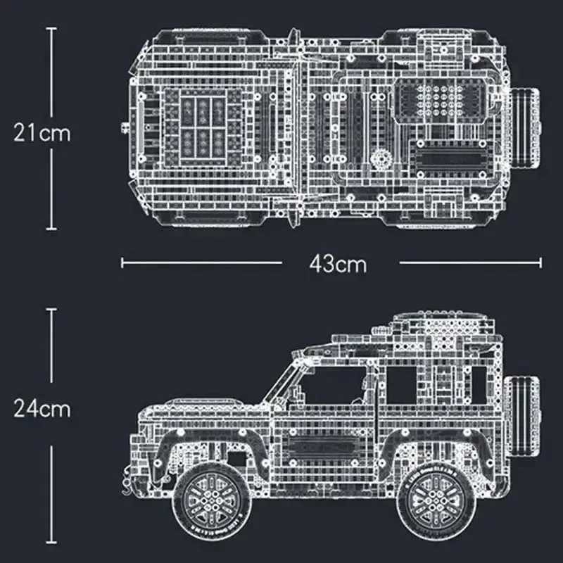 NEW 2573pcs Blocks Defender Vehicle Model 42110 Building Blocks Bricks Toy Kids AdultsXJ241029