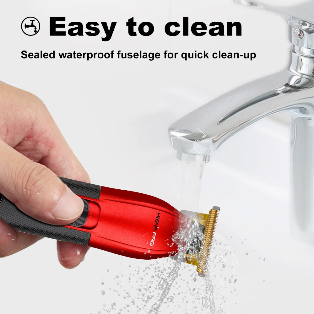 HIENA Pro Barber hair clippers 7000RPM strong power Shaver T9 Electric hair Trimmer Professional mens clipper hair cut machine 241029